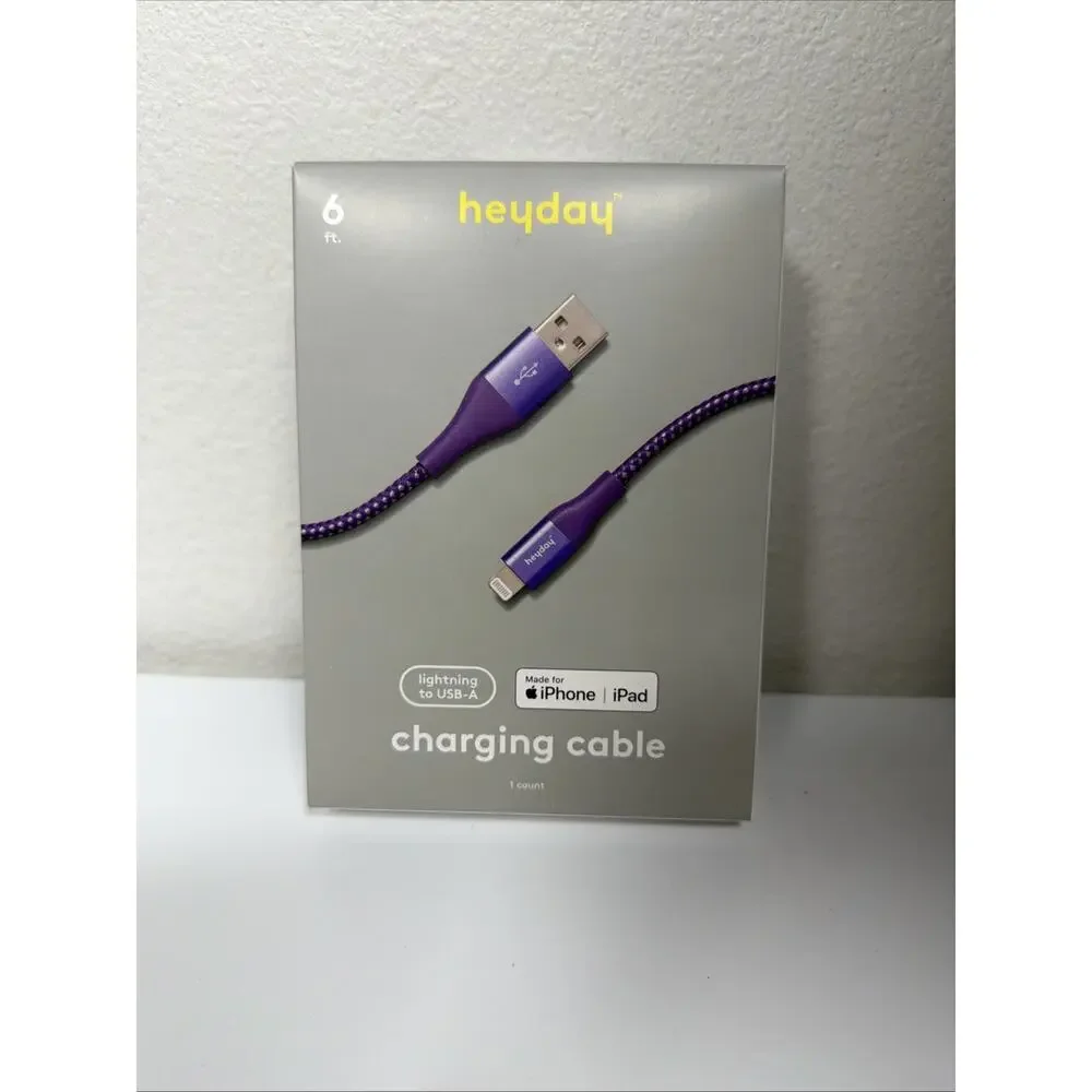 Heyday 6ft LTNG To USB-A Charging Cable For IPhone - IPad